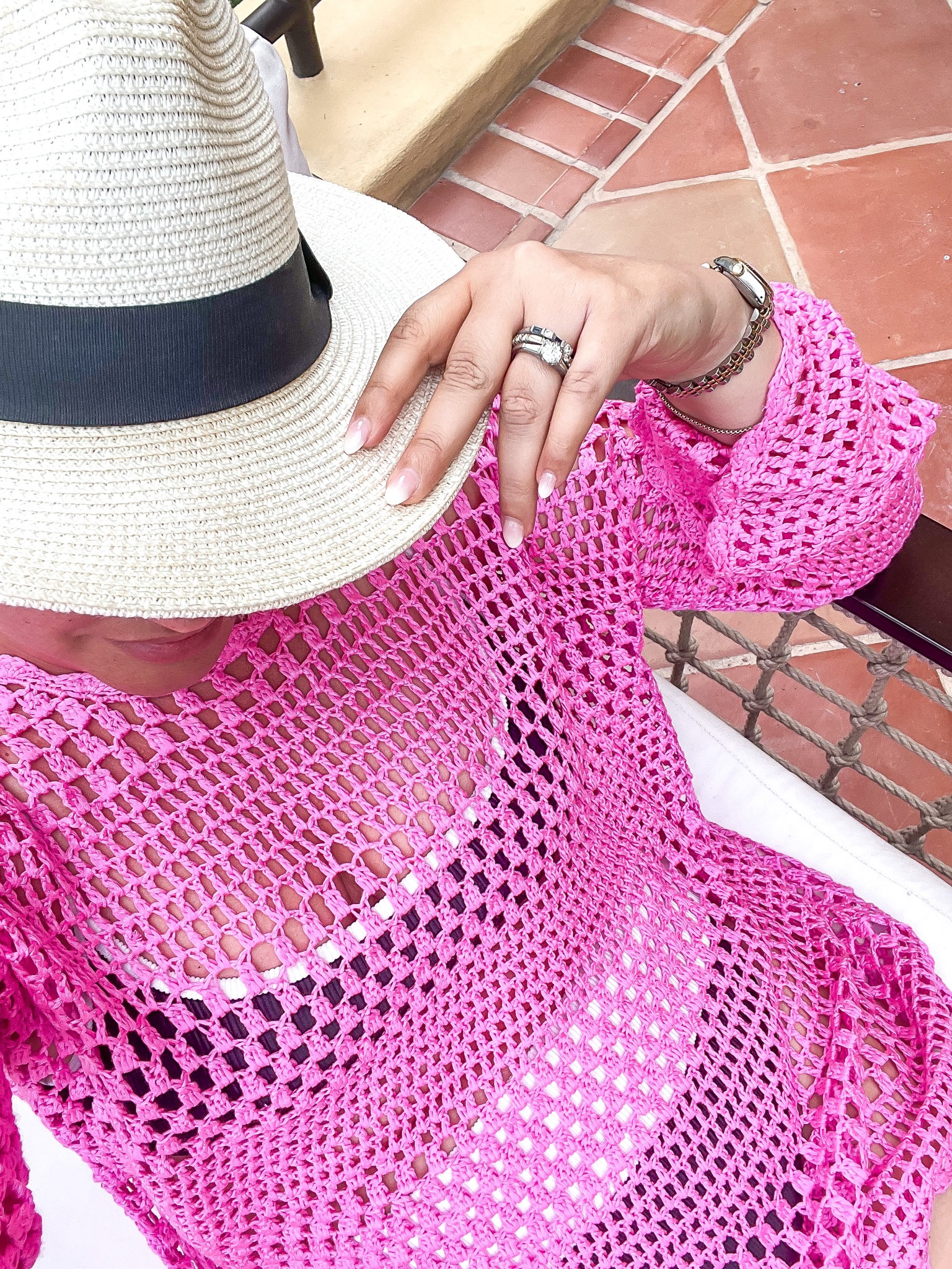 Wearing a large in the cover up, a large in both swim pieces 

Swim cover up, two piece swim, midsized swim, travel, resort wear, spring break 



#LTKtravel #LTKswim #LTKSeasonal