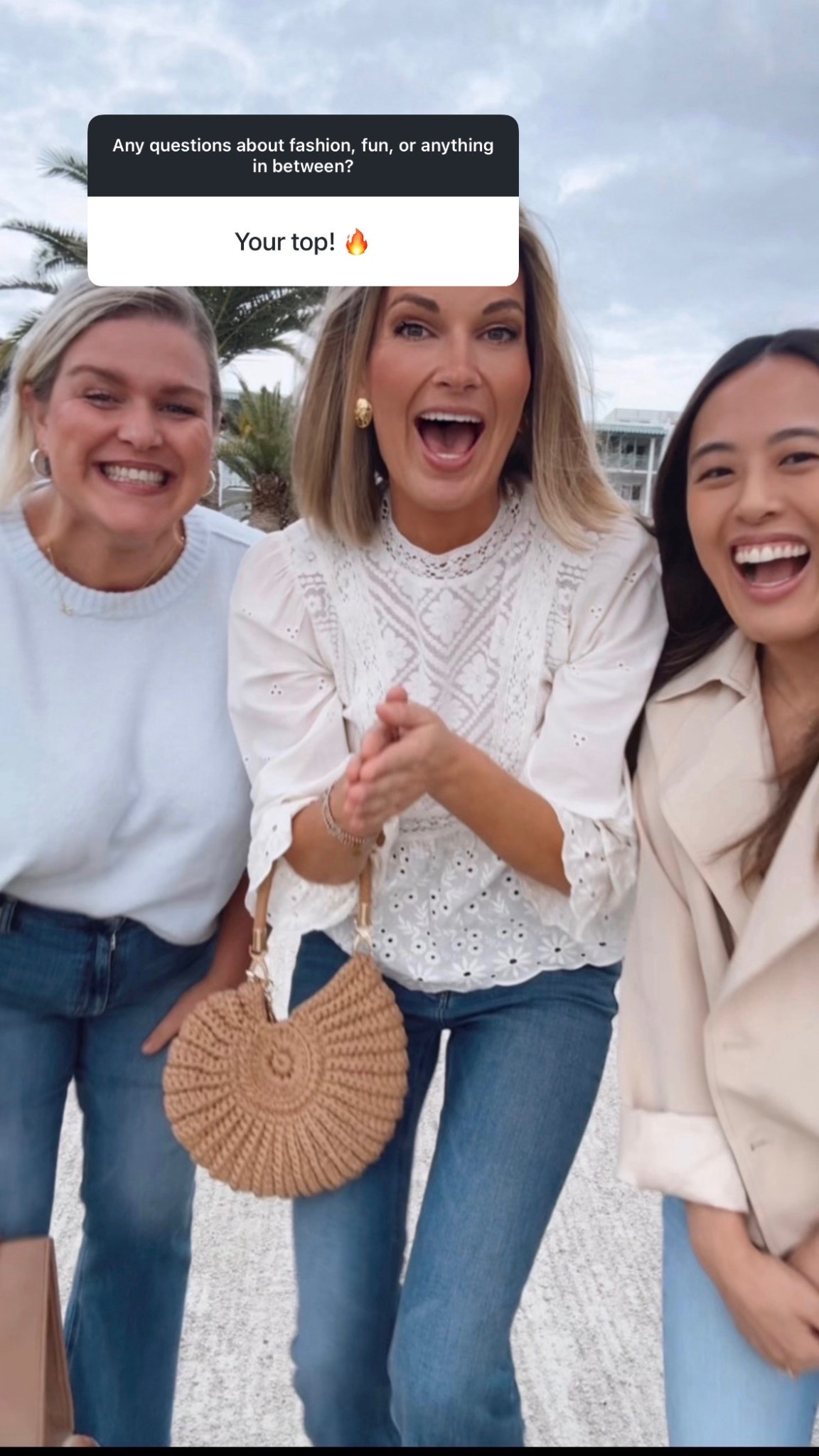 I am 5’11” wearing small in this gorgeous eyelet top and 28x30 in the jeans.  They do stretch out a bit with wear so I’m undecided on having sized up one.  

#LTKover40 #LTKstyletip #LTKfindsunder100