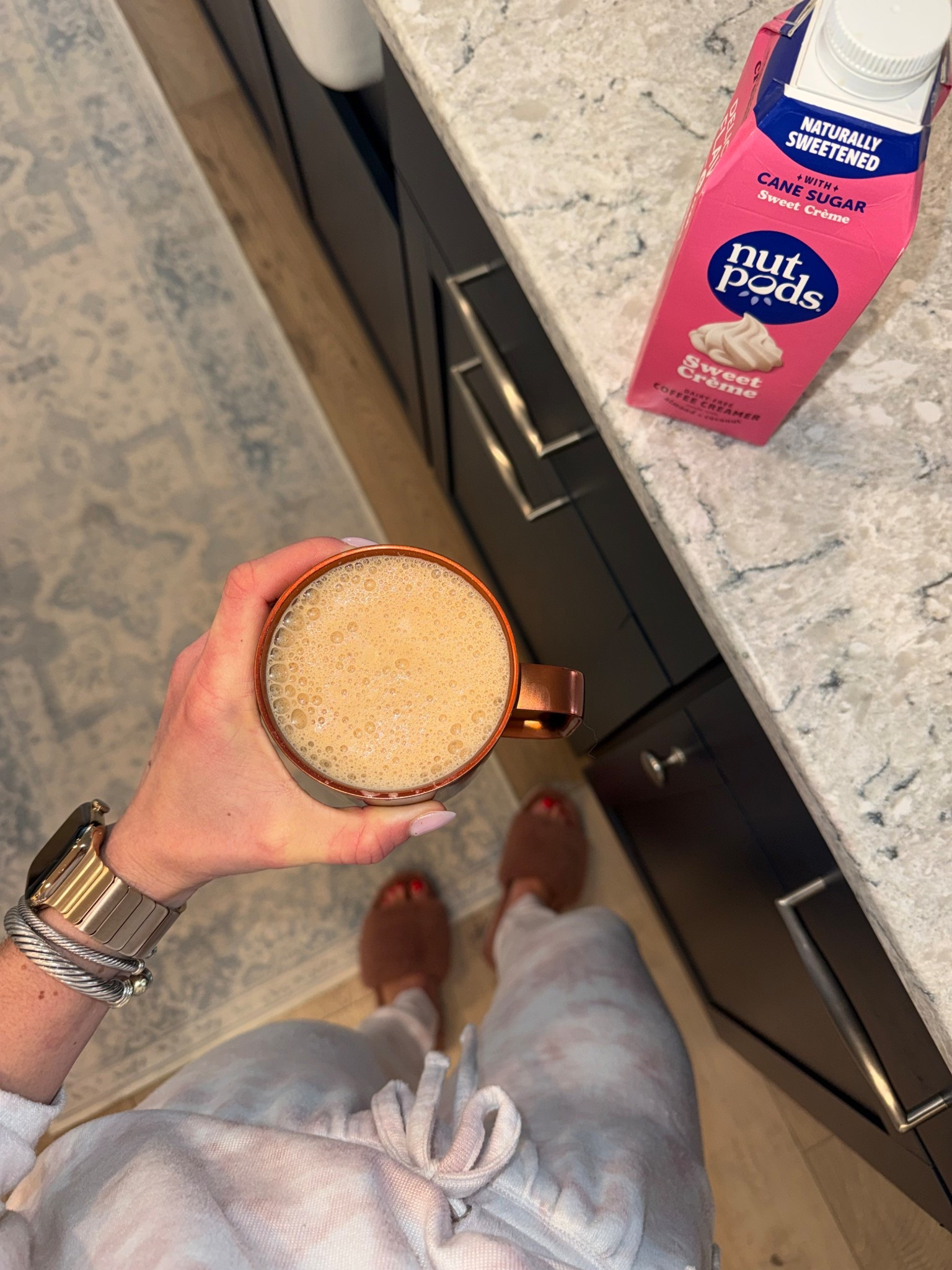 Snowy day calls for pjs alllll day! + this temp controlled mug is a must. Extra but if you like your coffee HOT, you can control it via the app! Dairy free creamer, soso but it’ll do for now. 

#LTKselfcare #LTKootd #LTKgrwm