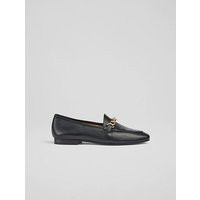 Adalynn Black Leather Snaffle Loafers, Black | L.K. Bennett (UK)