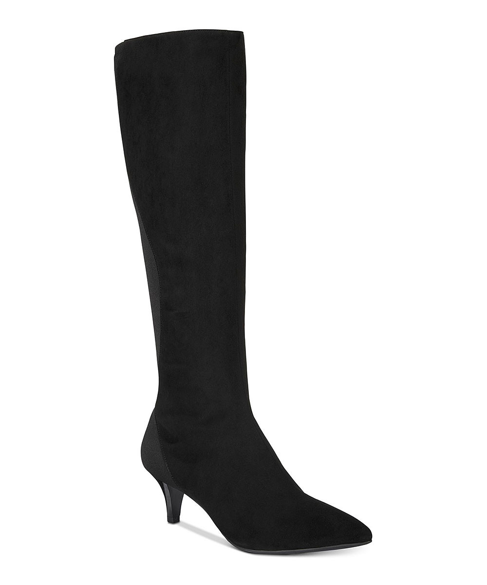 Black Wright Suede Boot - Women | zulily