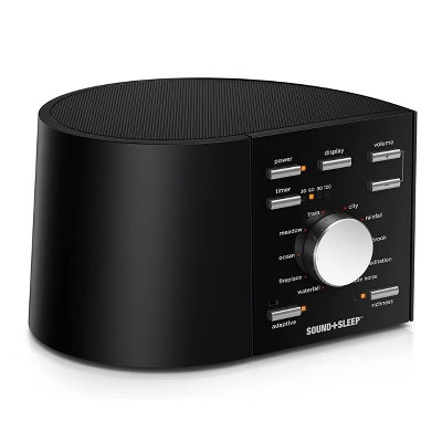 Sound+Sleep High Fidelity Sleep Sound Machine with 30 Guaranteed Non-Looping Nature Sounds, and Sleep Timer - Black | Target
