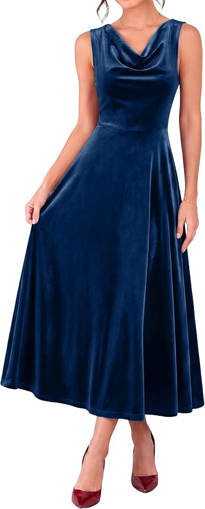 Sleeveless, A Line, Fit And Flare, Christmas Party, New Year\u2019s Eve, Elegant Cocktail Party L... | Amazon (US)