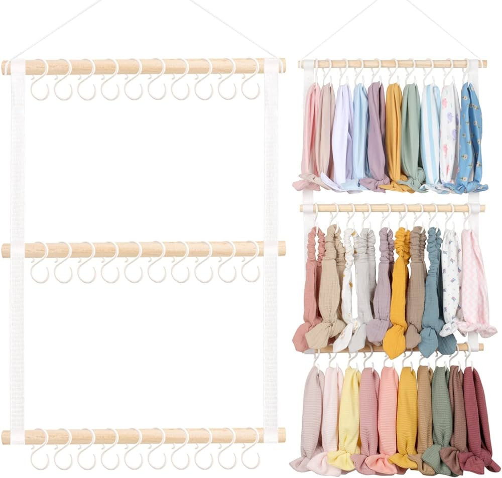 POVETIRE Headband Holder Head Bands Organizer for Girls, Baby Headbands Hair Accessories Organize... | Amazon (US)