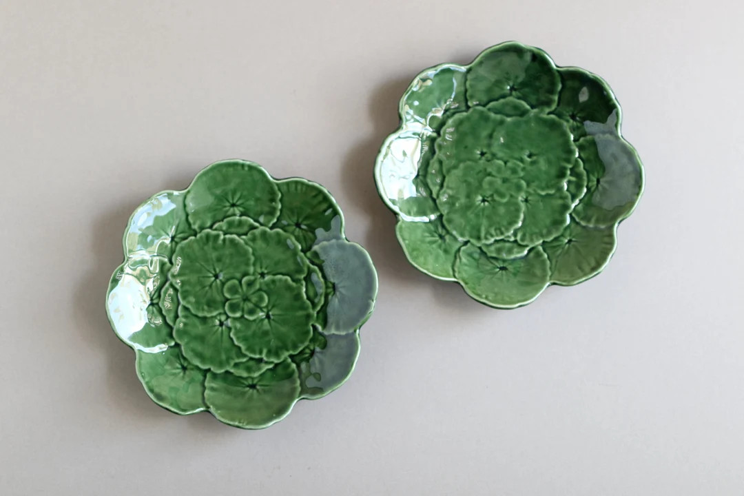 BELO Ceramics Geranium Leaf Plates (SET of 2) | Etsy (US)