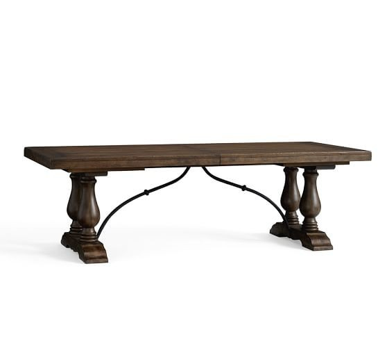 Lorraine Extending Dining Table, Hewn Oak | Pottery Barn (US)