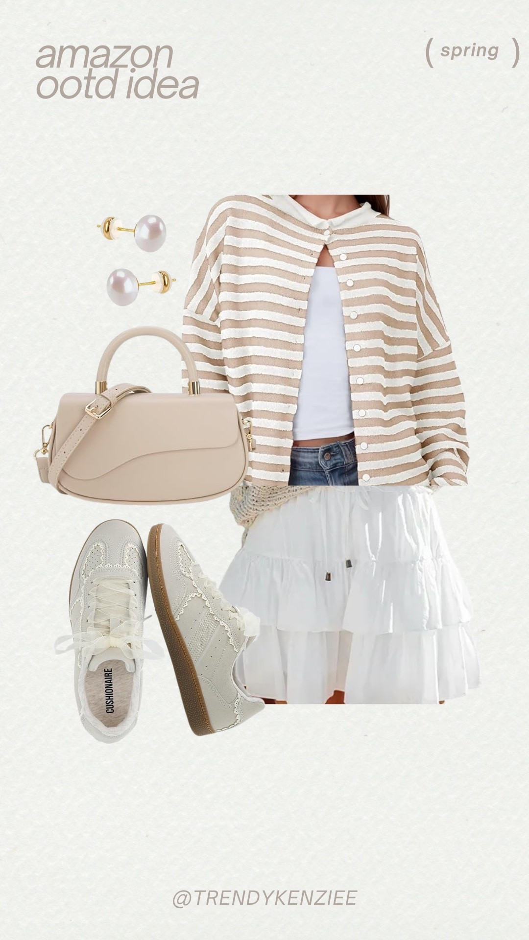 spring amazon outfit - love this cute versatile skirt & striped cardigan 👏🏼

#LTKgrwm