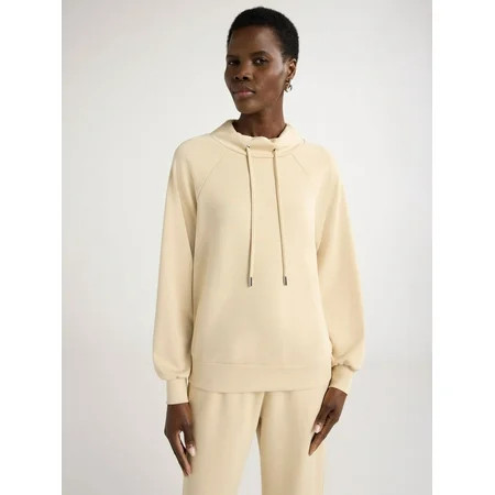 Scoop Women's and Women’s Plus Scubaknit Funnel Neck Sweatshirt, Sizes XS-4X | Walmart (US)