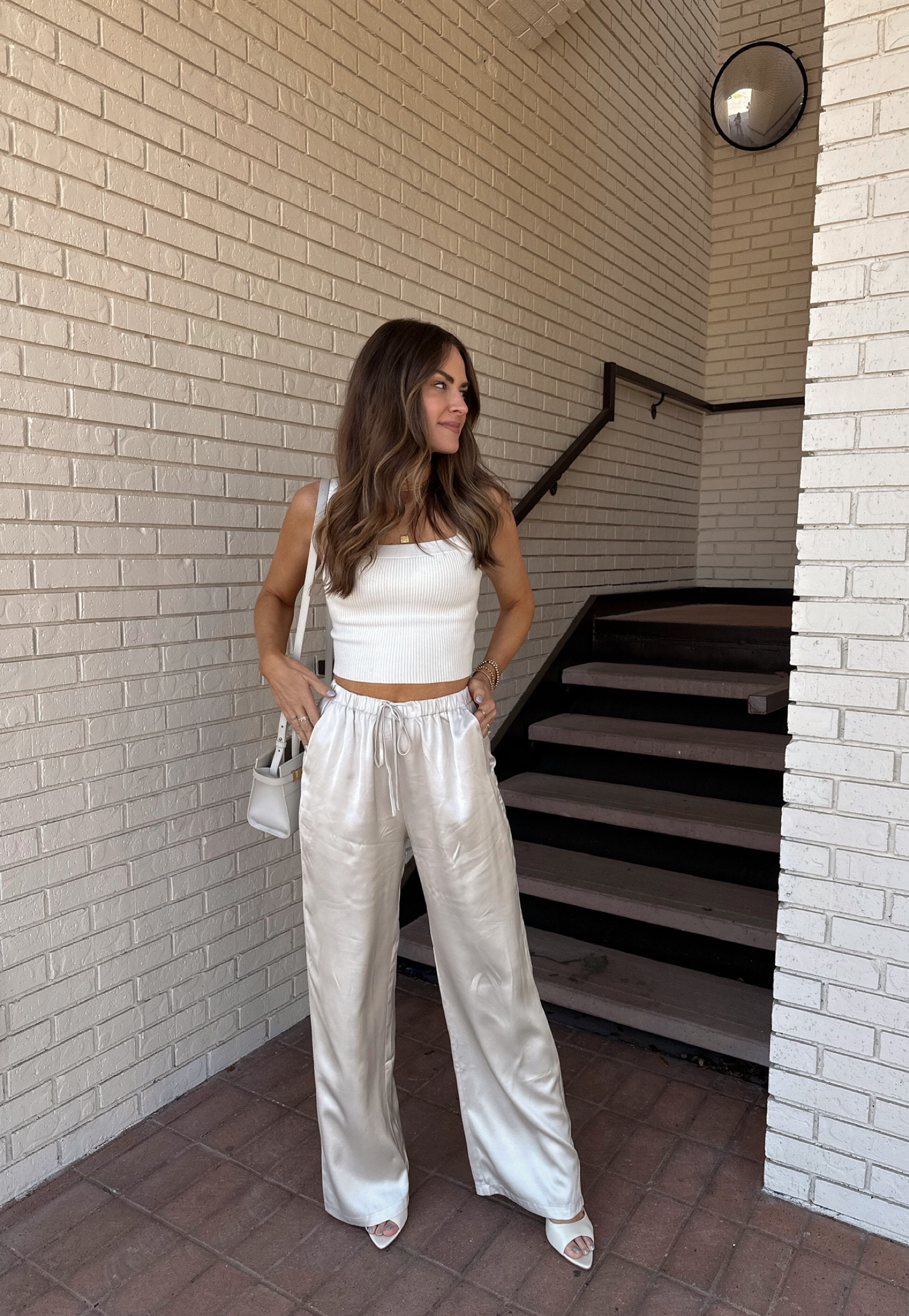 Satin Pull-On Wide Leg Pant curated on LTK