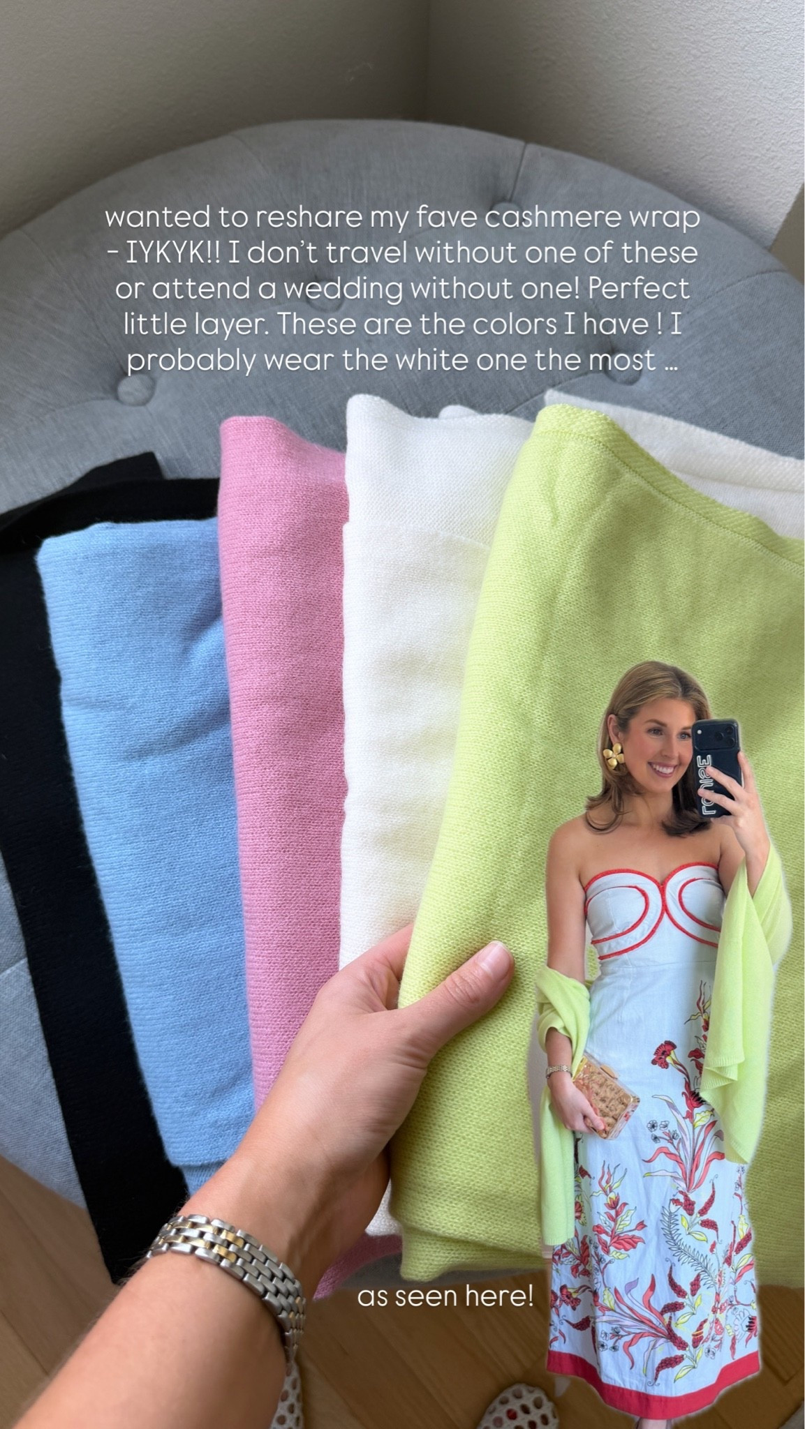 My favorite cashmere wrap!