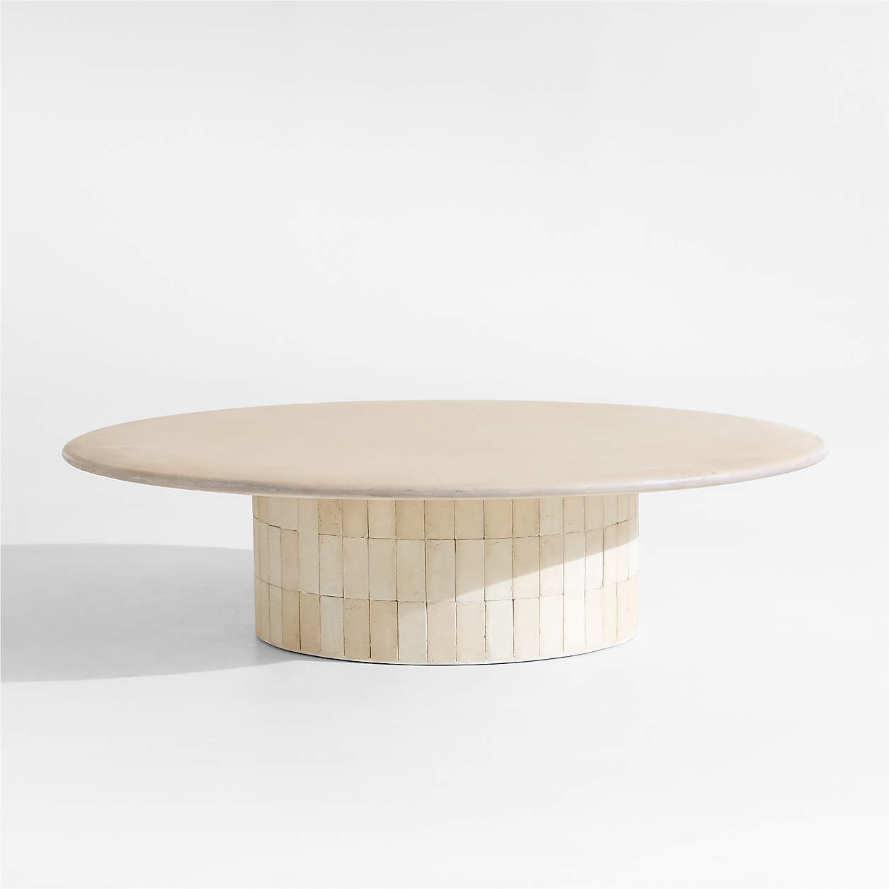 Ipanema 54" Round Outdoor Coffee Table | Crate & Barrel | Crate & Barrel