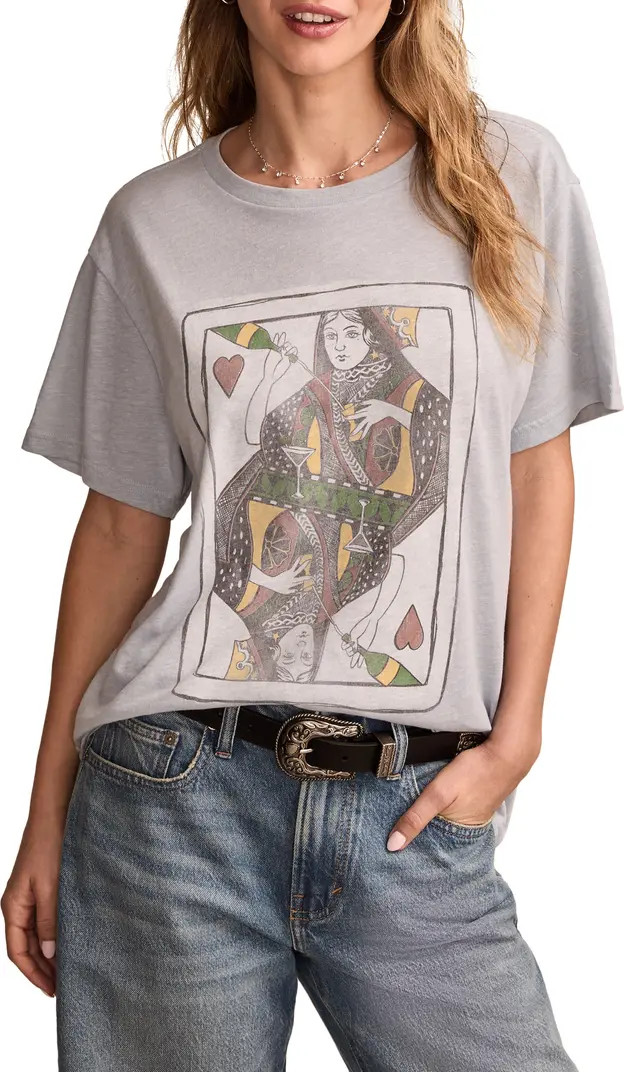 Drinking Queen Boyfriend Graphic T-Shirt | Nordstrom