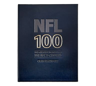 Leather NFL 100 Greatest Moments Coffee Table Book | Pottery Barn (US)