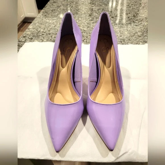 Jessica Simpson lavender heels size 8 | Poshmark