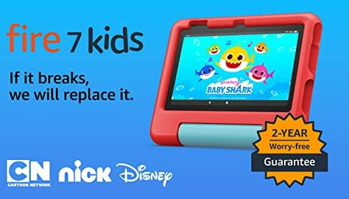 Amazon Fire 7 Kids Tablet (2022) - ages 3-7. 2 year worry-free guarantee, 10-hr battery, ad-free ... | Amazon (US)