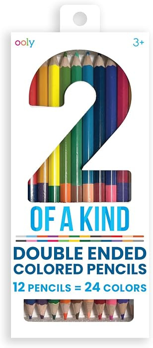 Ooly Double-Ended Colored Pencils, Set of 12 with 24 Colors, Drawing & Coloring Pencils for Kids ... | Amazon (US)