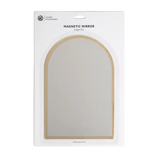 U Brands Magnetic Arc Mirror, Sleek Gold Border, Perfect for Lockers, 5884U - Walmart.com | Walmart (US)