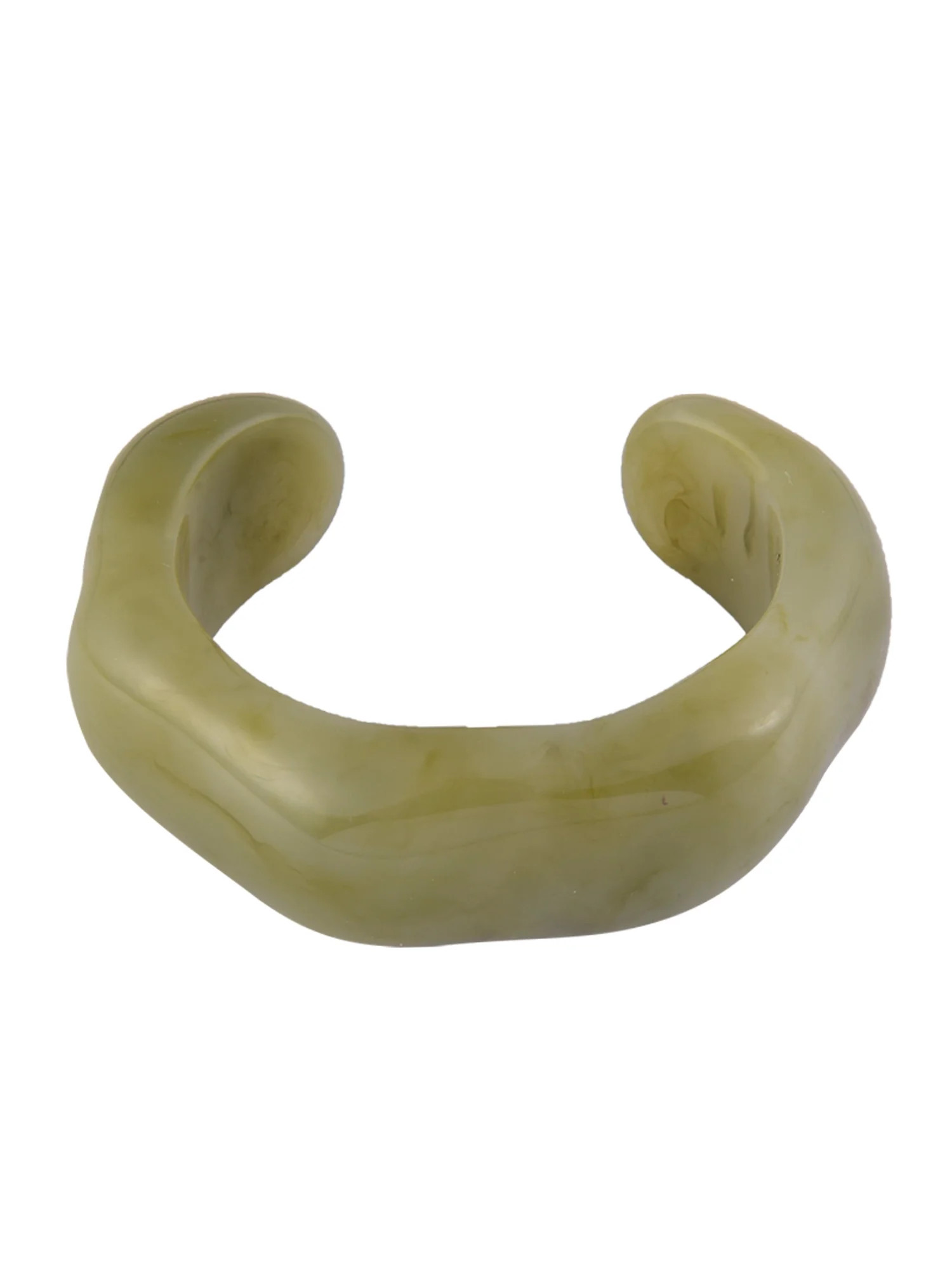 Time and Tru Women's Marbled Acrylic Cuff Bracelet, Green - Walmart.com | Walmart (US)