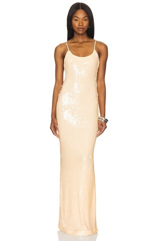 Lovers and Friends Rachel Gown in Neutral from Revolve.com | Revolve Clothing (Global)