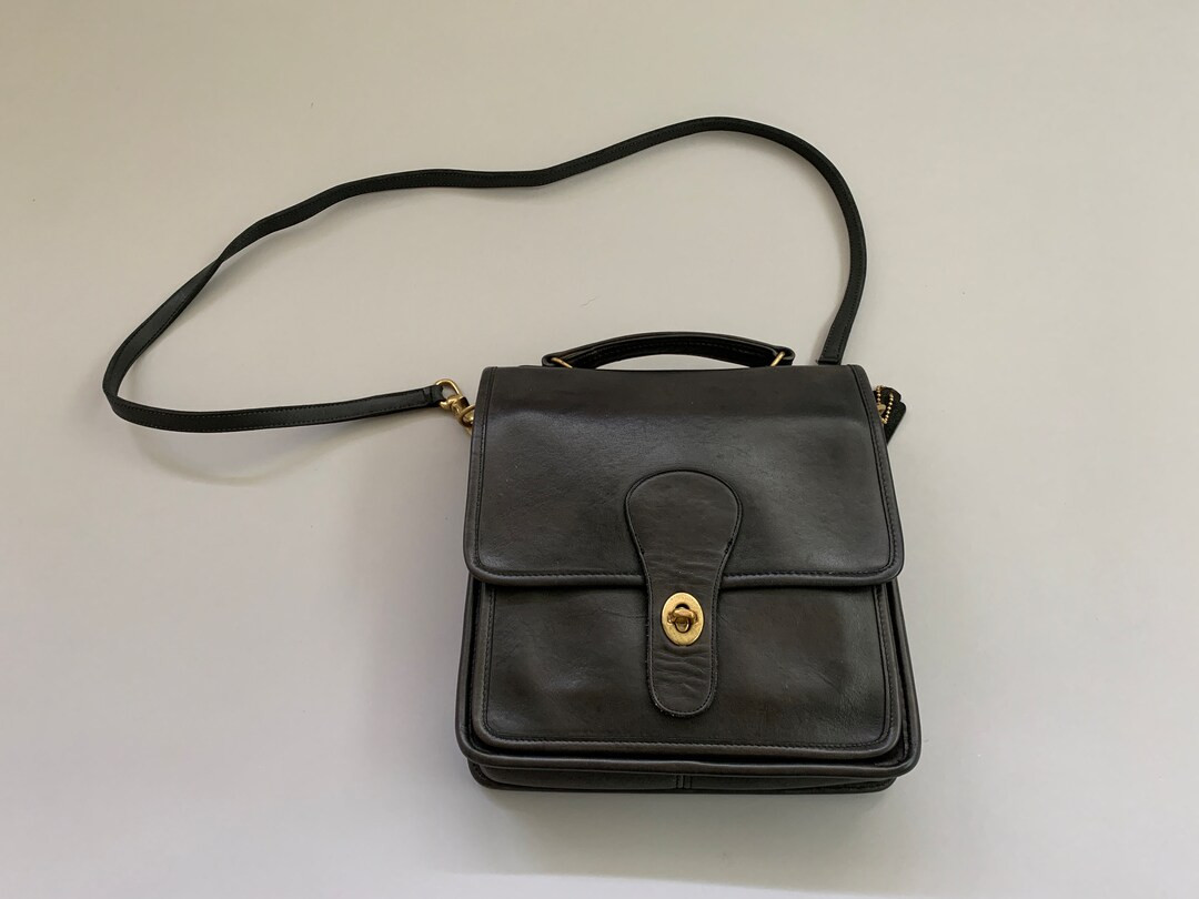 Black STATION BAG: Vintage Coach Satchel Style #5130 Classic Black | Etsy (US)