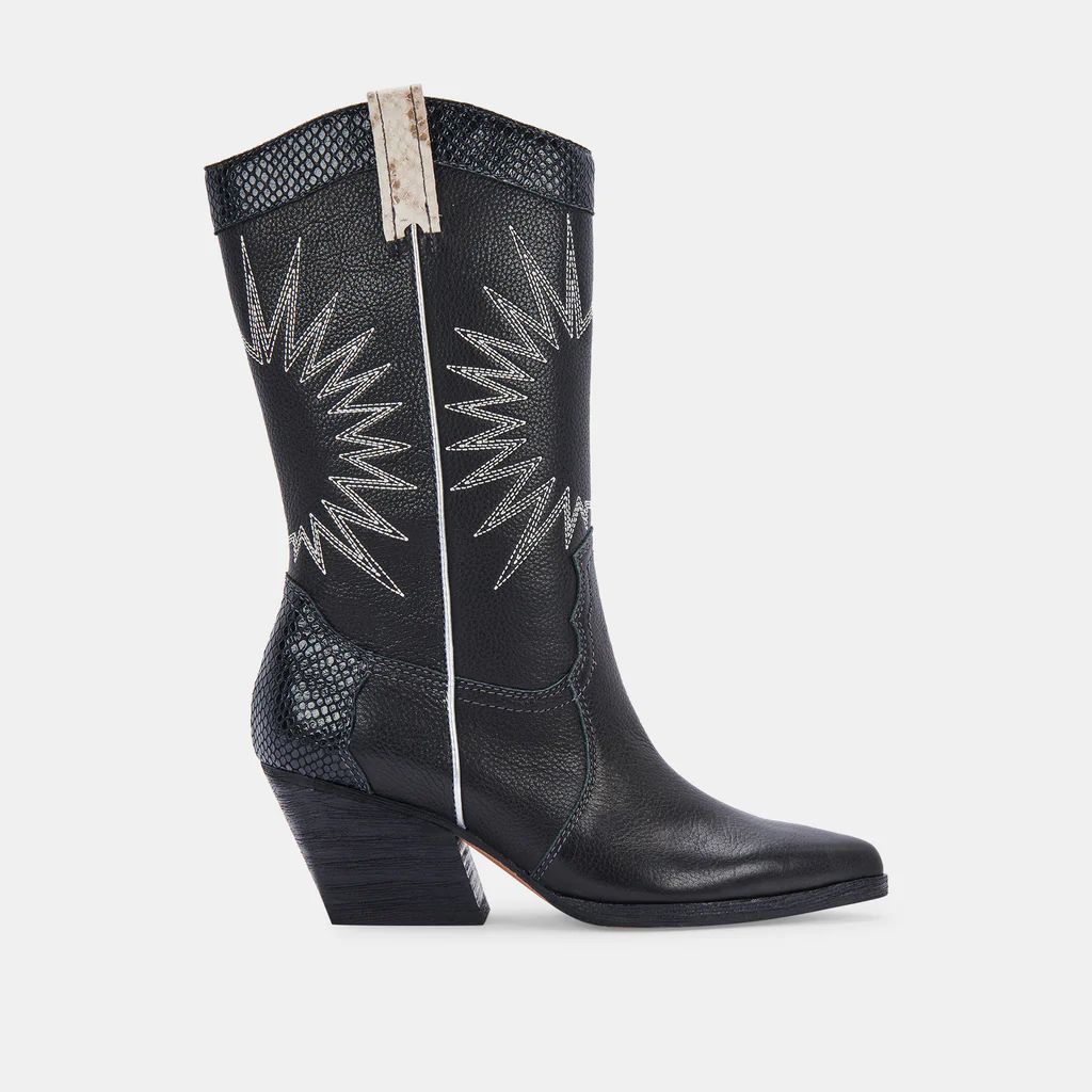 LAWSON BOOTS BLACK LEATHER | DolceVita.com