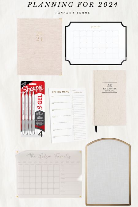 Get organized in 2024 with these items! 

2024 planner // 2024 agenda // acrylic calendar // menu // five minute journal

#LTKfindsunder50 #LTKhome #LTKfamily