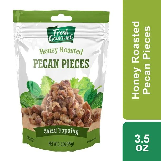 Fresh Gourmet Honey Roasted Pecan Pieces Salad Topping, 3.5 oz Bag | Walmart (US)