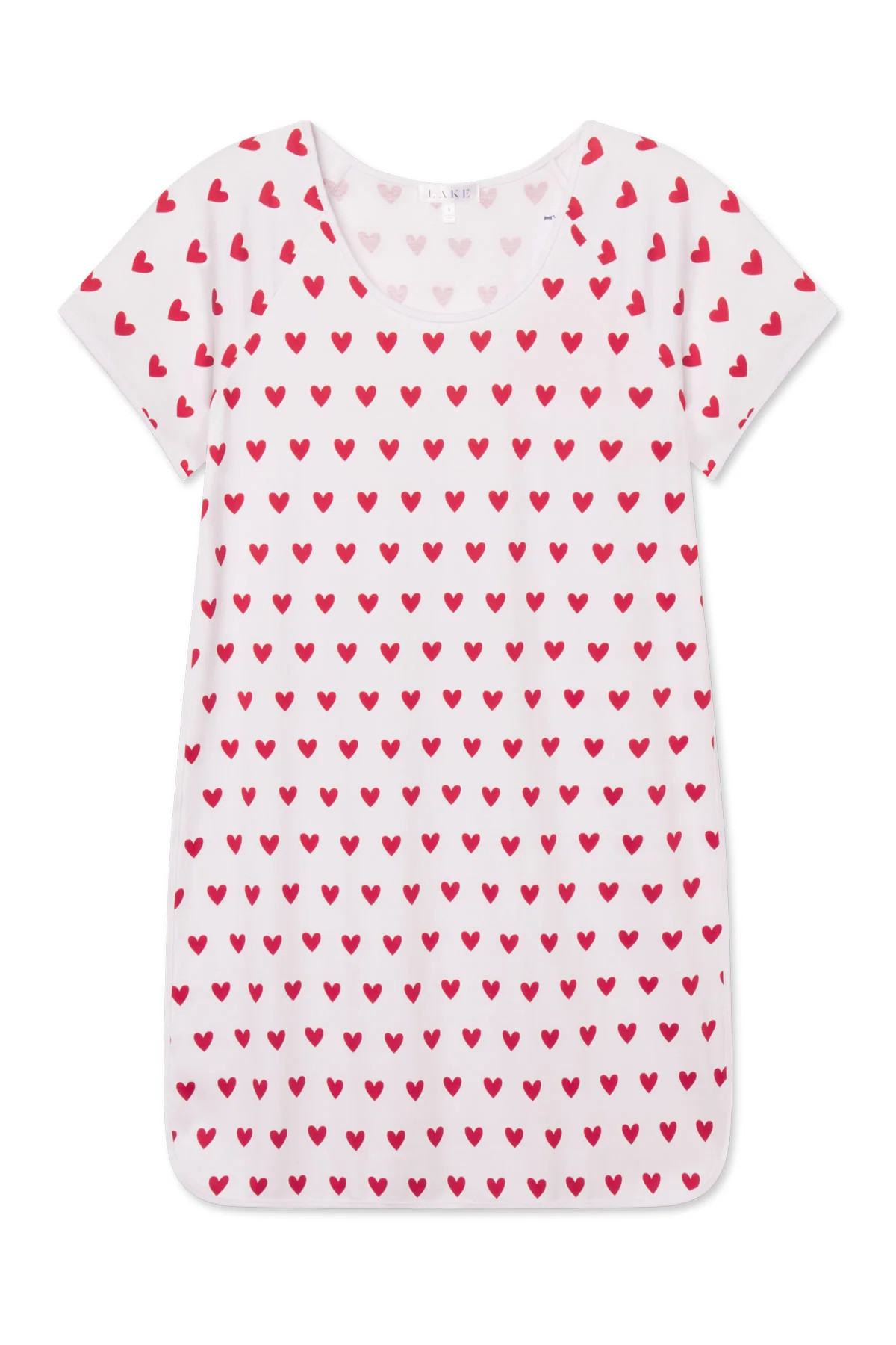Pima Nightgown in Classic Red Heart | Lake Pajamas
