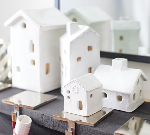 Handcrafted Ceramic Christmas Village Houses | Pottery Barn | Pottery Barn (US)