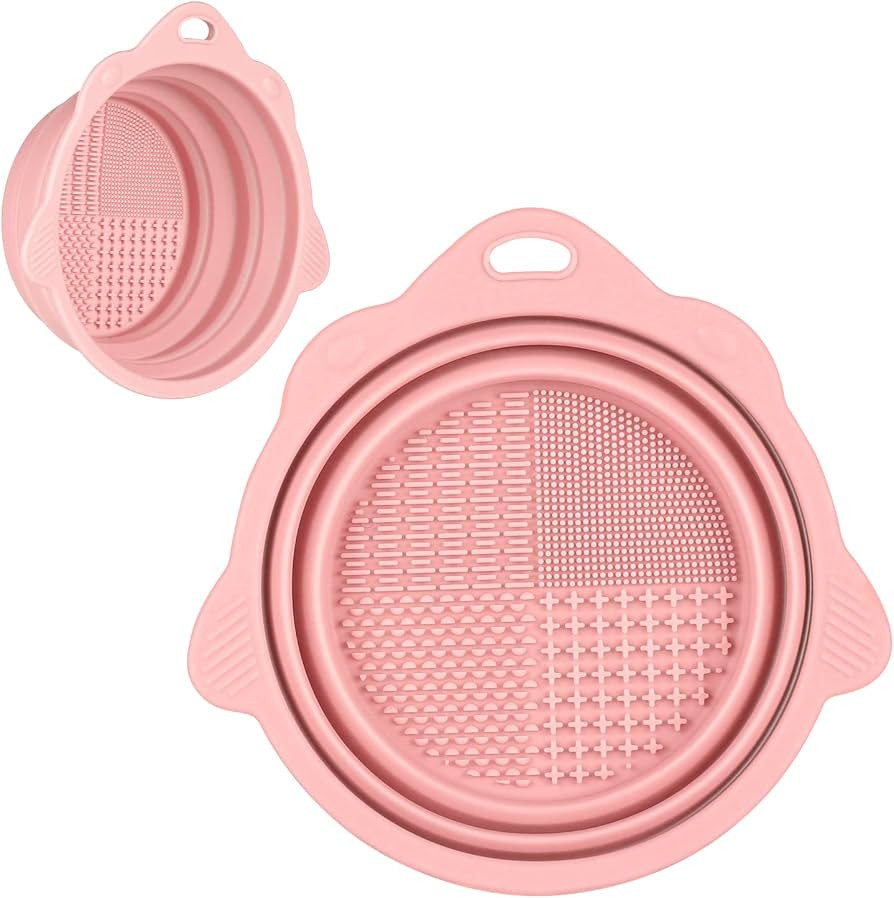 Foldable Silicone Makeup Brush Cleaner Bowl - Etercycle Portable Cleaning Tool for Brushes, Powde... | Amazon (US)