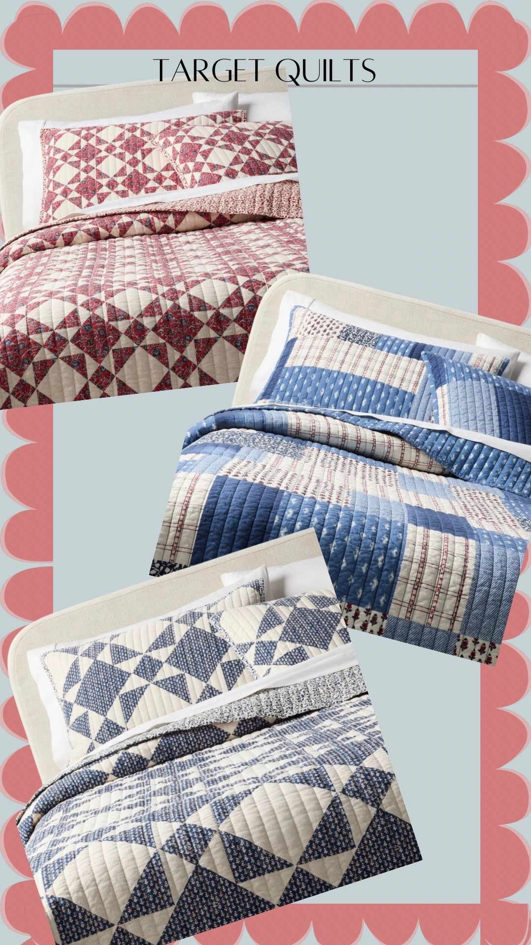 The most beautiful quilts available at Target! #TargetFind #TargetBedding 

#LTKHome #LTKSaleAlert