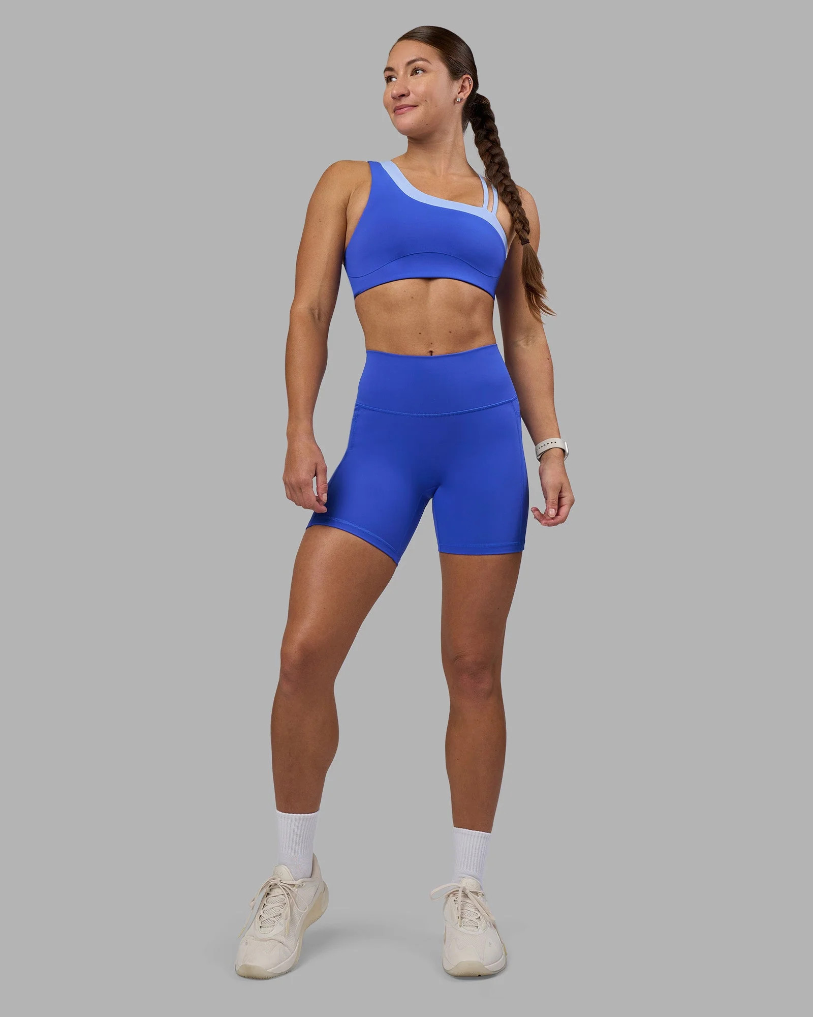 Fusion High-Rise 6" Short Pockets - Power Cobalt | LSKD | LSKD