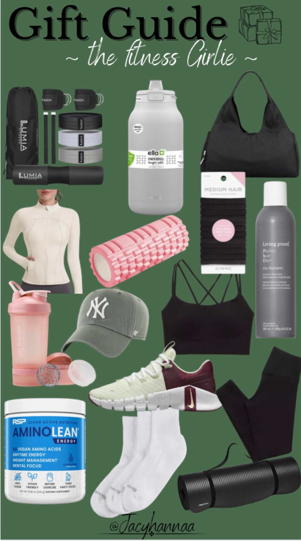 Gift Guide for the fitness girlie🏋️‍♀️💪🏼✨🎁

Fitness girl gift guide, gift guide for working out, fitness starter pack, athletic gift ideas

#LTKGiftGuide #LTKHoliday #LTKfitness