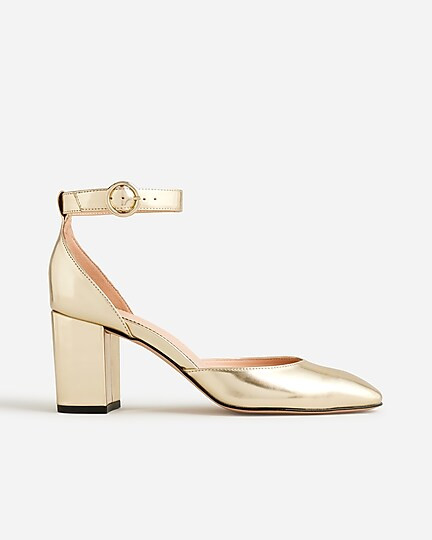 Maisie ankle-strap heels in metallic | J. Crew US