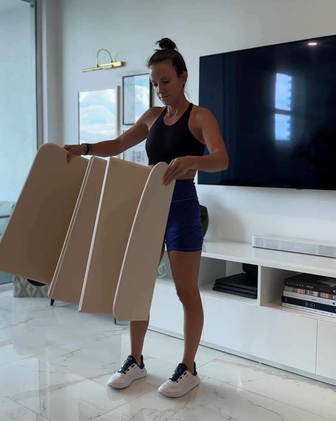 The best purchase I’ve made lately was this mat! It’s like a bunch-in-one: great for planking, elevated squats and lunges, hurdles, and basic floor work 💯 

#LTKFitness #LTKFindsUnder100 #LTKActive