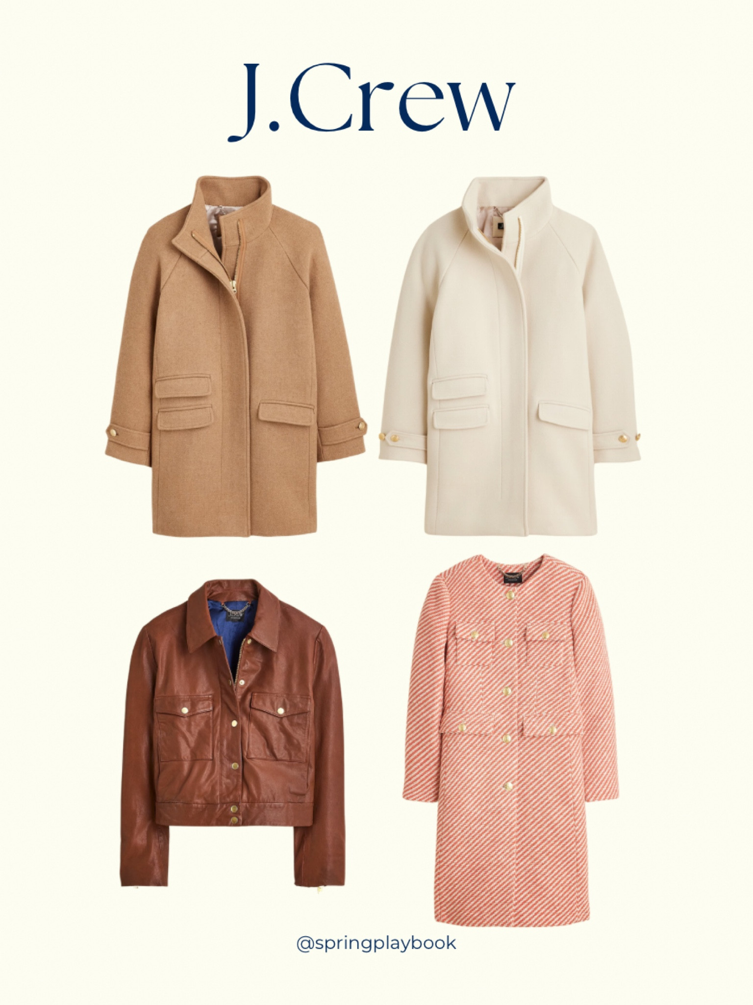 New coats at J.Crew, for Springs

Camel - Warm & Light
Natural - Light & Clear
Brown - Warm
Striped - Warm & Light

#createdcolorful #createdcolorfulspring #hocspring #tcispring #pcaspring #lightspring #warmspring #truespring #brightspring #clearspring #paintboxspring #bluespring

#LTKSaleAlert #LTKSeasonal #LTKStyleTip