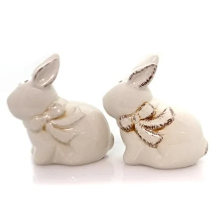 Burton & Burton Ceramic Easter Bunny Salt and Pepper Shaker Set | Walmart (US)