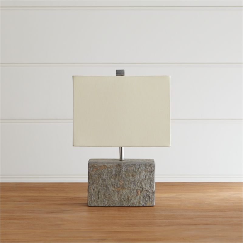 Orda Slate Table Lamp, Set of 2 + Reviews | Crate & Barrel | Crate & Barrel