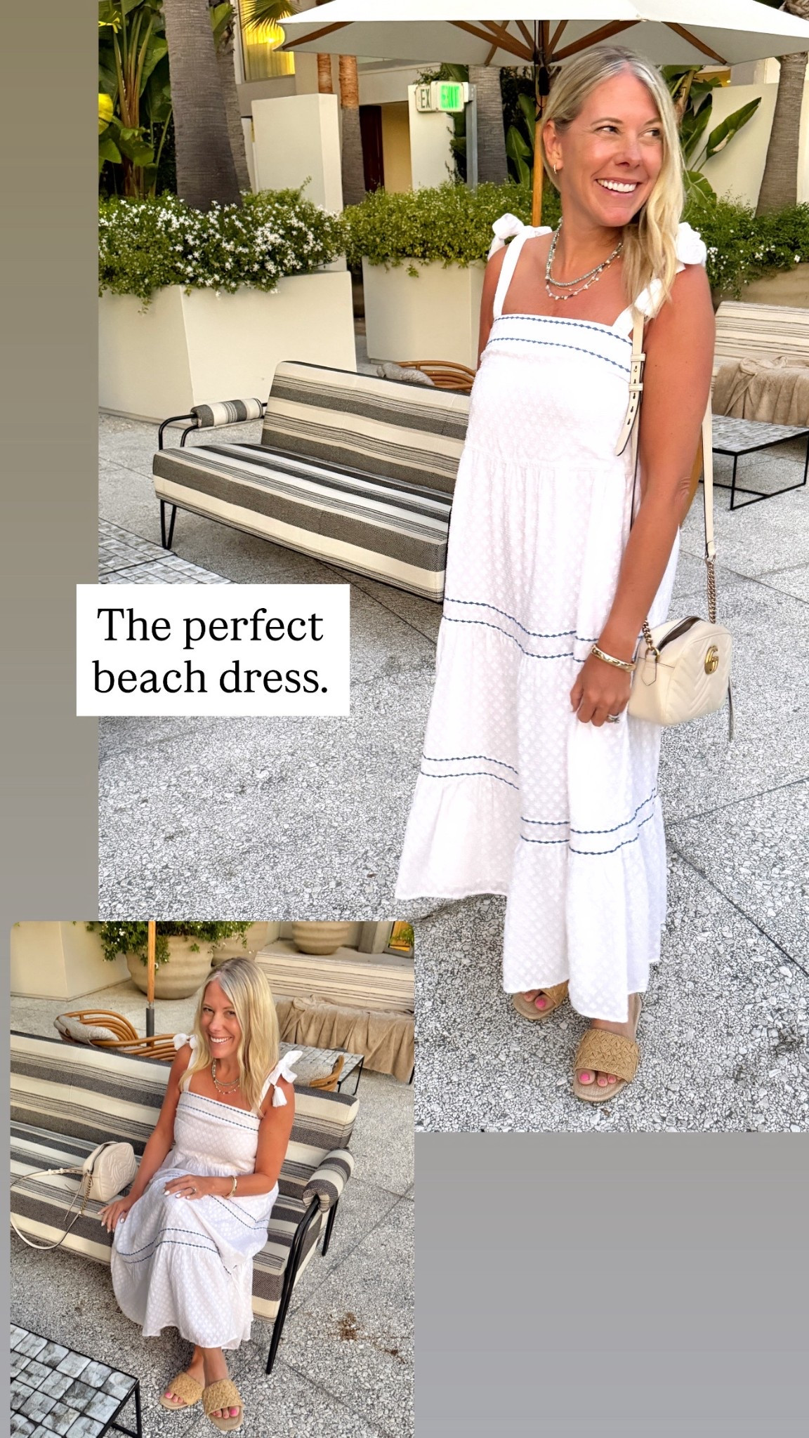 Size XS white dress. Turquoise jewelry 

#LTKTravel #LTKSeasonal #LTKStyleTip