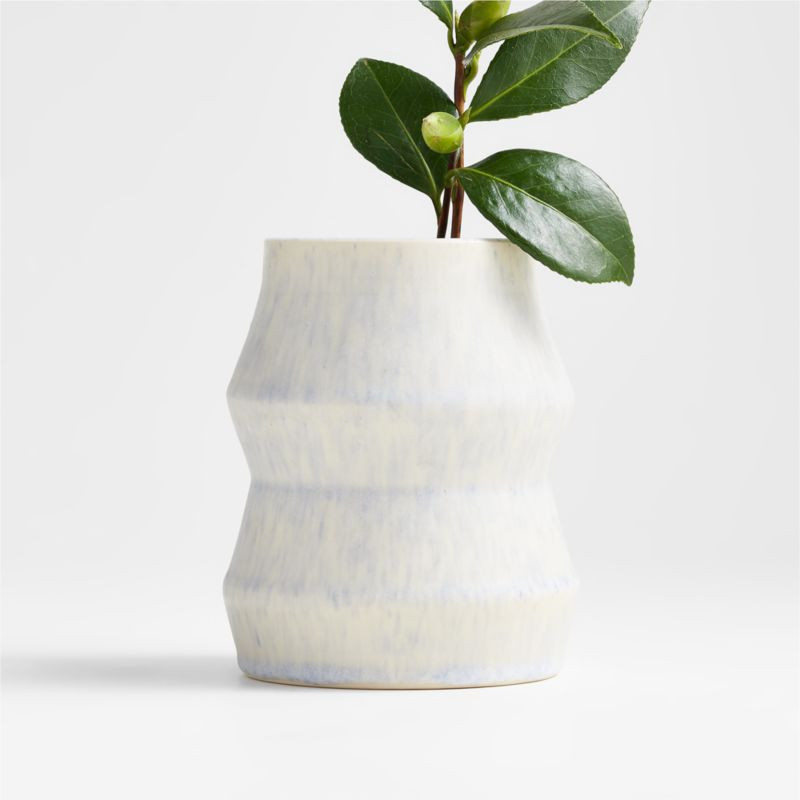 Ekua Ceramics Daylight Vase | Crate and Barrel | Crate & Barrel