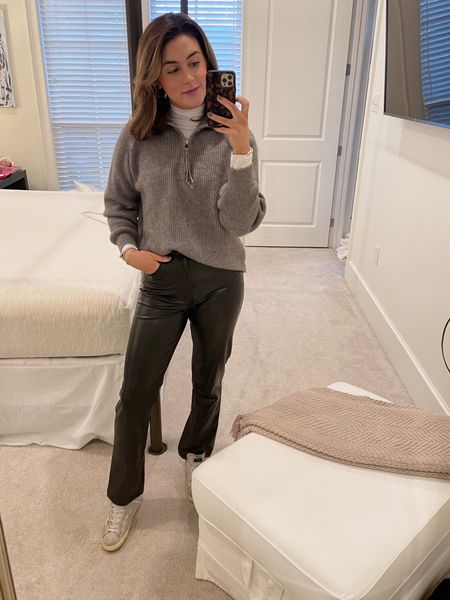 Casual Fridays are my favorite! I’m absolutely obsessed with these faux leather pants and the price point is amazing. Plus get 25% off denim and leather pants from Abercrombie, with an additional 15% using code DENIMAF through Feb 6!

#LTKsalealert #LTKSale #LTKFind
