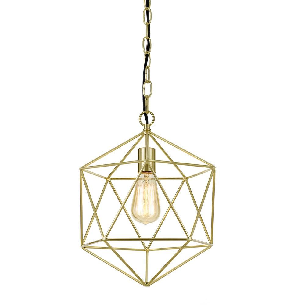 AF Lighting Bellini 1-Light Gold Chandelier | The Home Depot