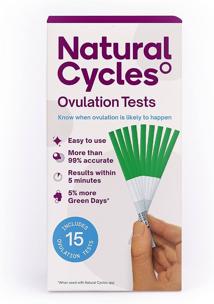 Natural Cycles Ovulation Test Strips Detecting (LH) Over 99% Accurate Results in Minutes - 15 Tes... | Amazon (US)