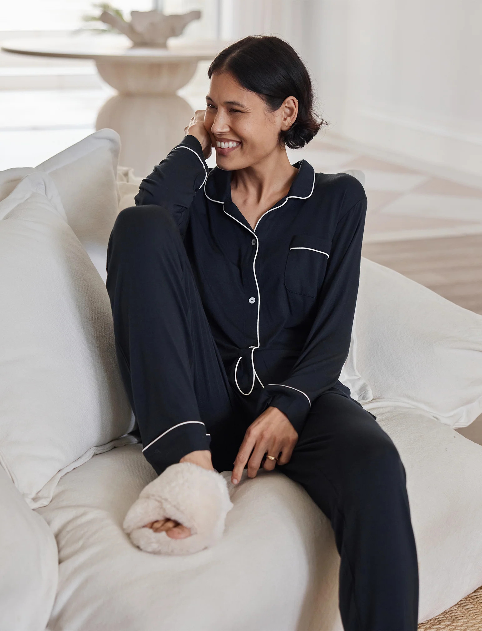 Kate Modal Soft Full Length PJ Set | Papinelle Sleepwear US