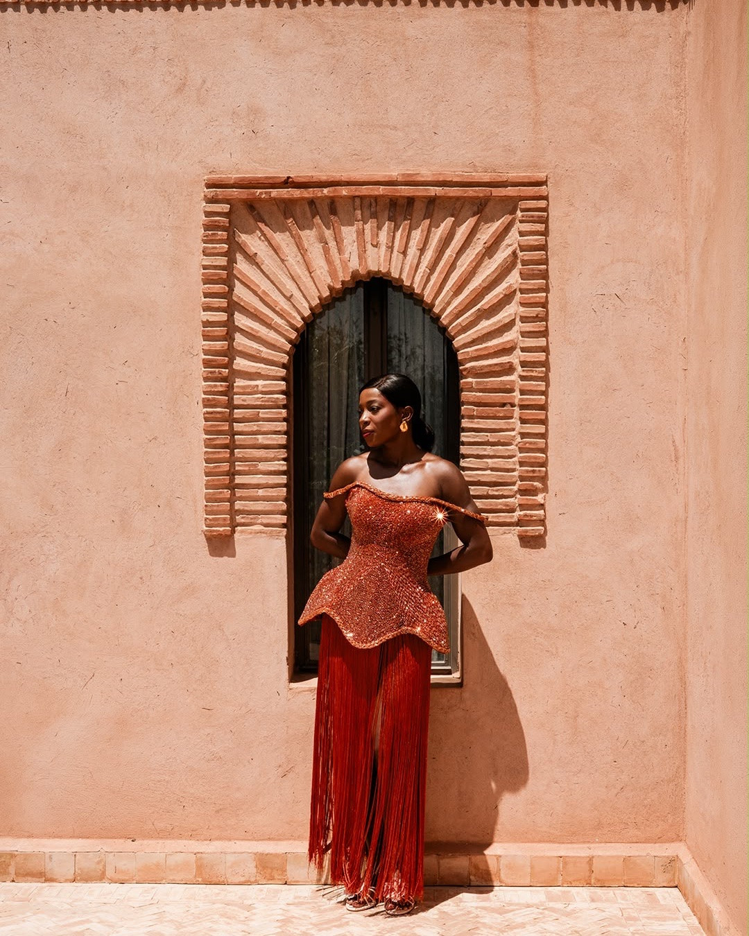 Desert Glow

A sculptural statement look in rich burnt orange, combining a shimmering corset silhouette with dramatic floor-length fringe. The warm metallic tones and fluid movement feel made for golden-hour dinners, destination events and unforgettable summer evenings.

#LTKstyletip #LTKFashionMonth #LTKdresses