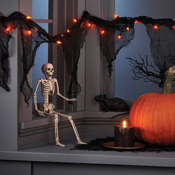 16" Posable Skeleton S Halloween Decorative Mannequin - Hyde & EEK! Boutique™ | Target