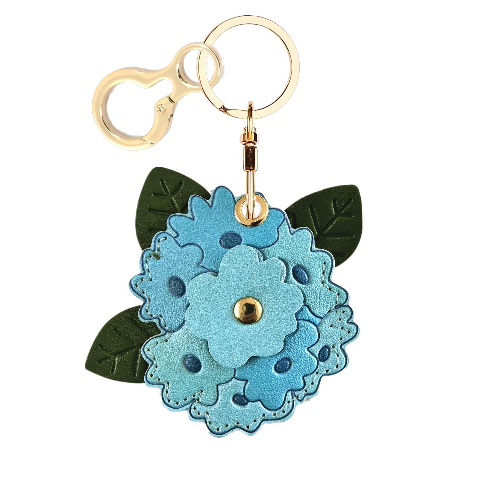 Leather Keychain Holder Case Compatible with AirTag,Cute Protective Apple Air Tag Cover with Keyc... | Amazon (US)