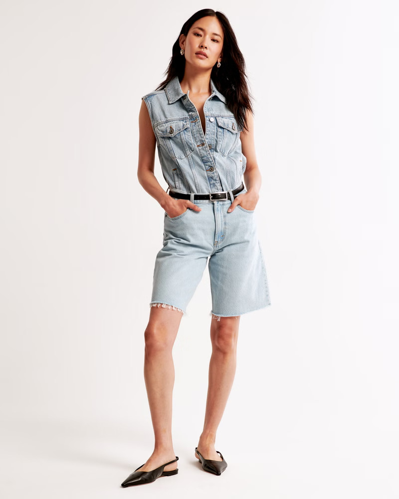 Women's Mid Rise 10" Loose Short | Women's Bottoms | Abercrombie.com | Abercrombie & Fitch (US)