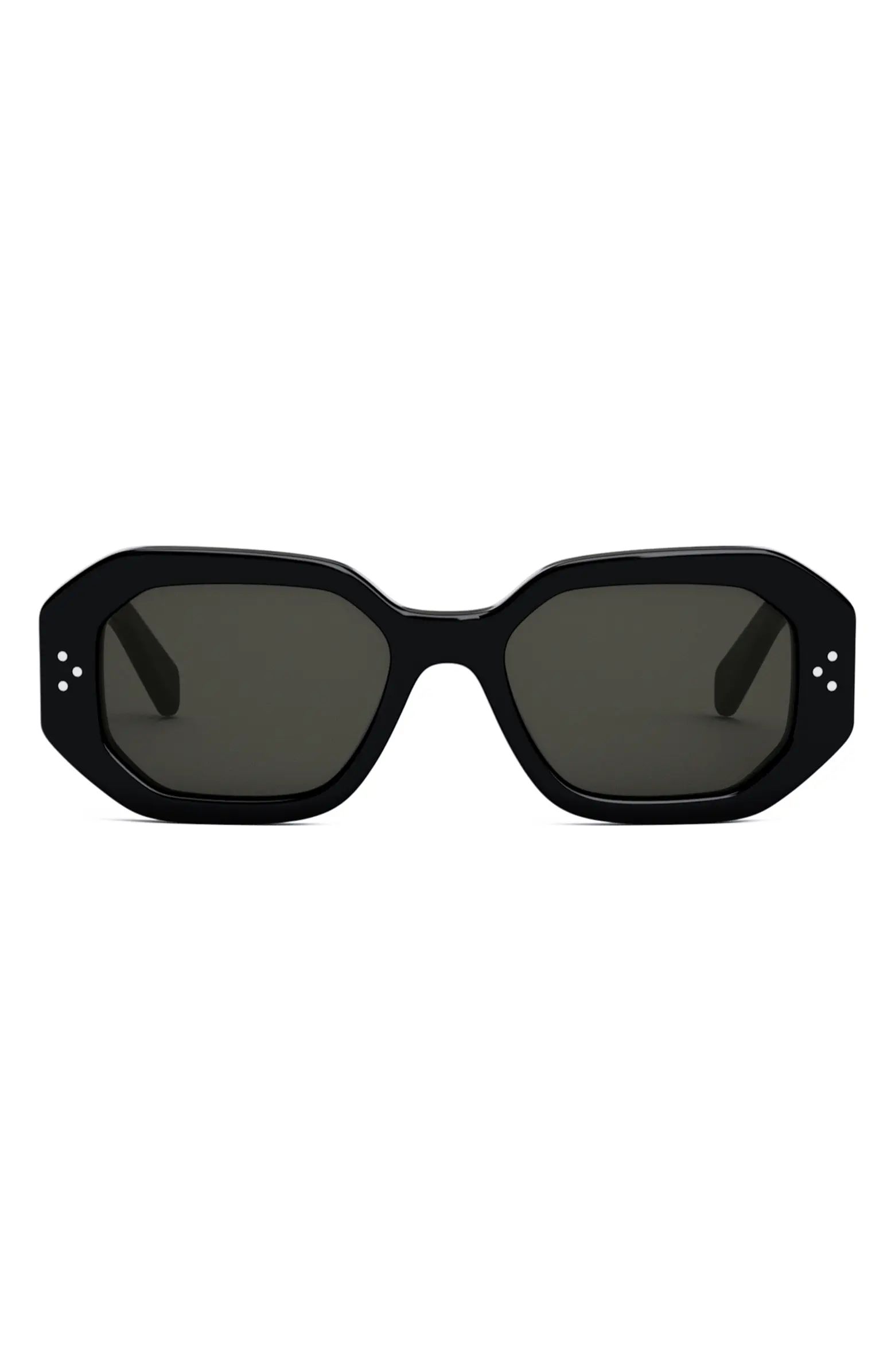 Bold 3 Dots 53mm Geometric Sunglasses | Nordstrom