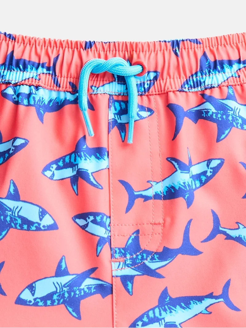 Wonder Nation Baby and Toddler Boys Printed Swim Trunks, Sizes 12M-5T | Walmart (US)